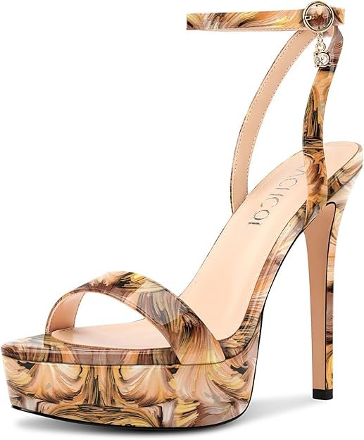 Talon Heels Lanières Cheville Haut High Talon Heel Sandales Sexy Slingback Dress Chaussures 13 CM
