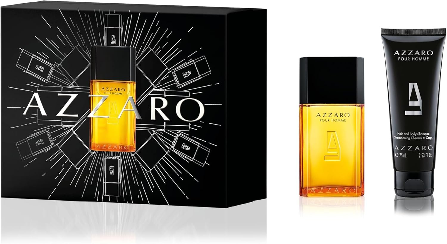 Coffret - Eau de Toilette pour Homme - 50ml & Gel Douche Cheveux et Corps Pour Homme - 75ml - Fragrance aromatique & boisée - Pour un usage quotidien - Parfum de luxe pour homme