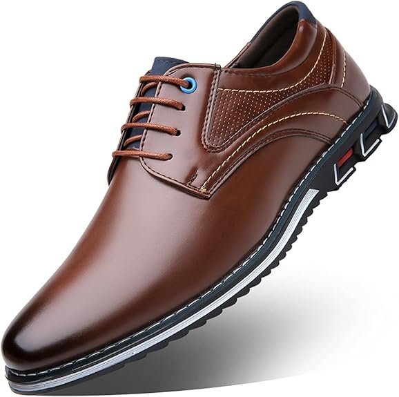 Mocassins classiques homme style brogue – Chaussures confortables, respirantes à lacets