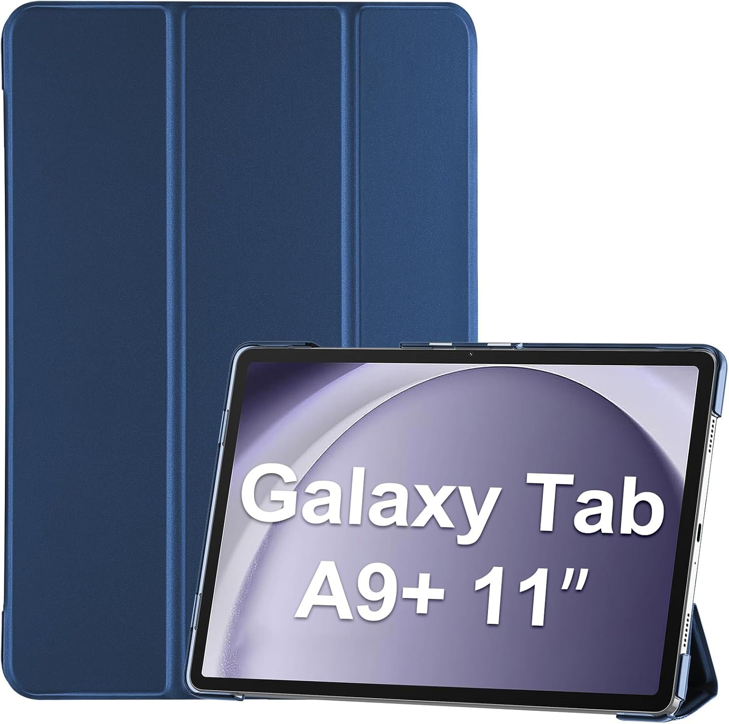 ProCase Coque pour Tablette Samsung Tab A9 Plus (SM-X210/X215/X216/X218), Étui de Protection Galaxy Tab A9, (Bleu Foncé)