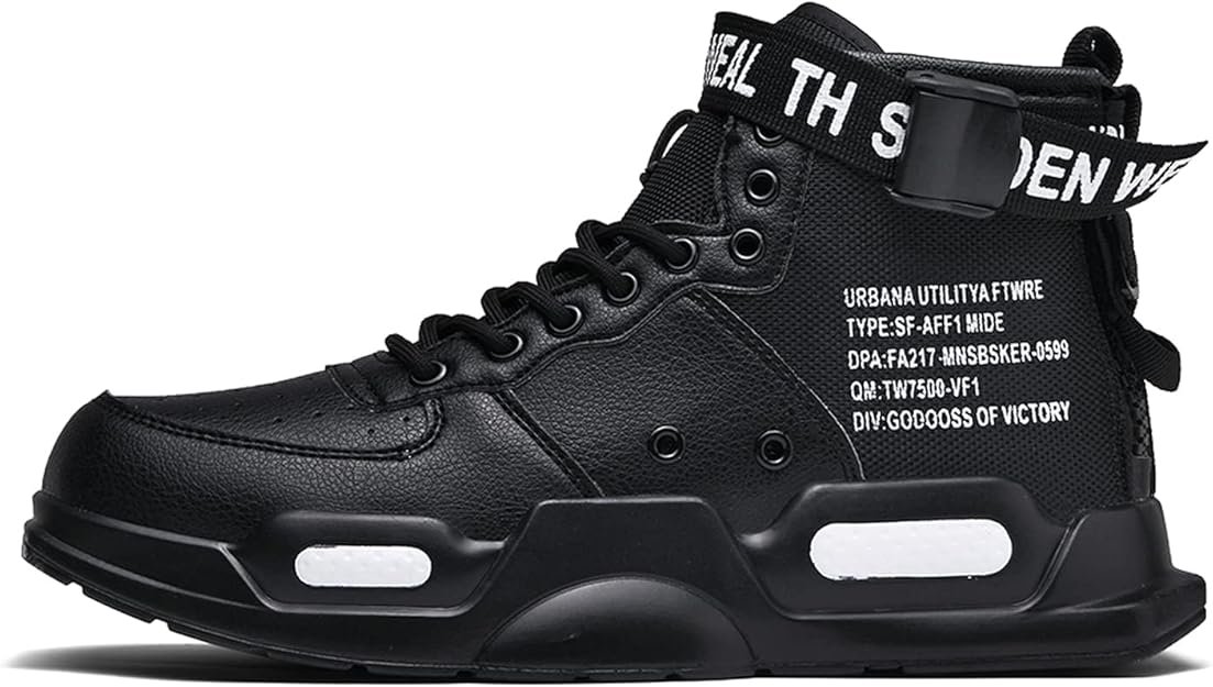 Baskets Montantes Homme Style Graffiti – Sneakers Streetwear Casual Sport