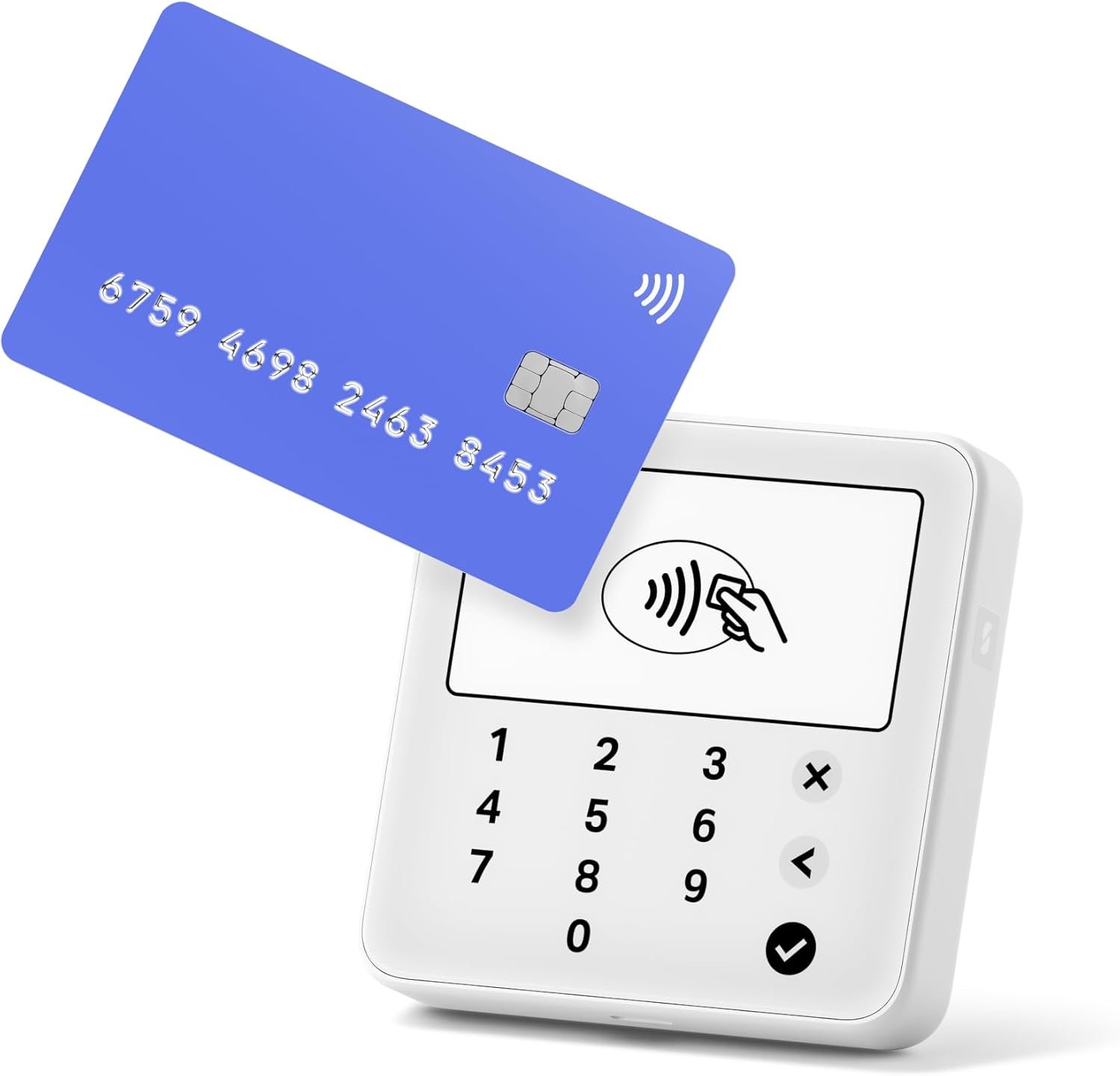 Lecteur de Carte sans Contact avec Application Mobile, Compatible Cartes Bancaires et Paiements Numériques