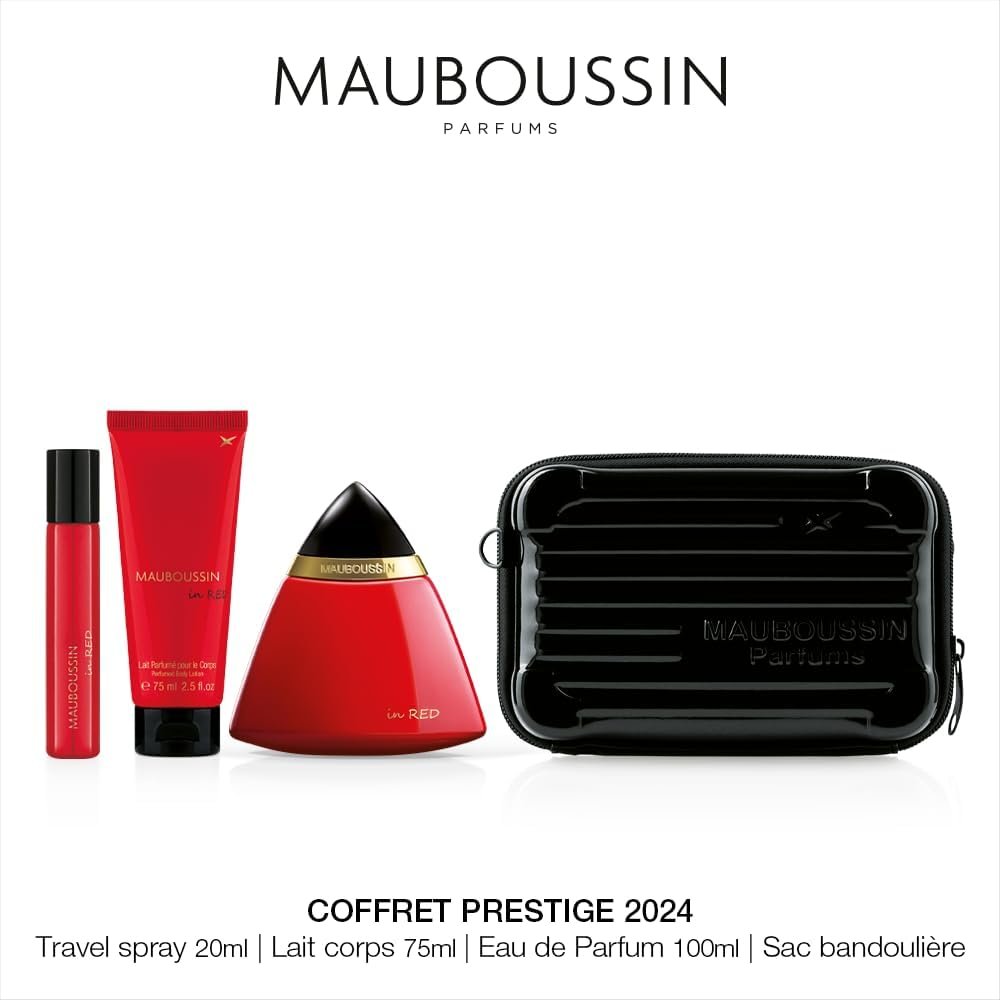 Eau de Parfum 100ml, Lait Corps 75ml, Travel Spray 20ml & Sac Bandoulière