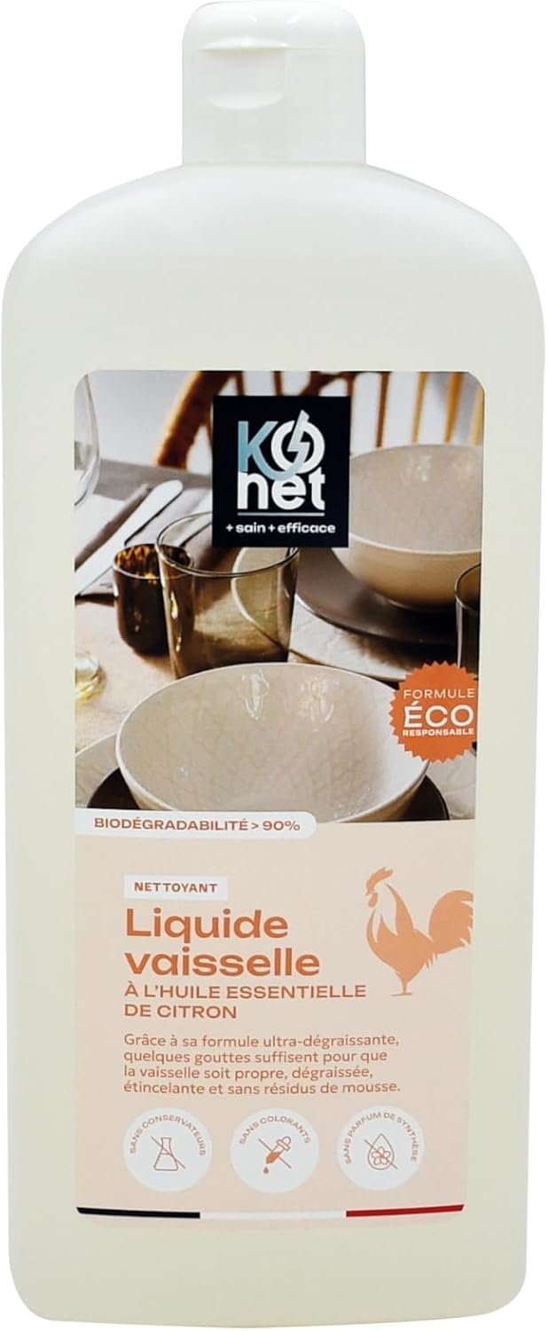 Liquide Vaisselle - Hyper concentré - Parfum agrumes - Dégraisse et fait briller - 750 ml