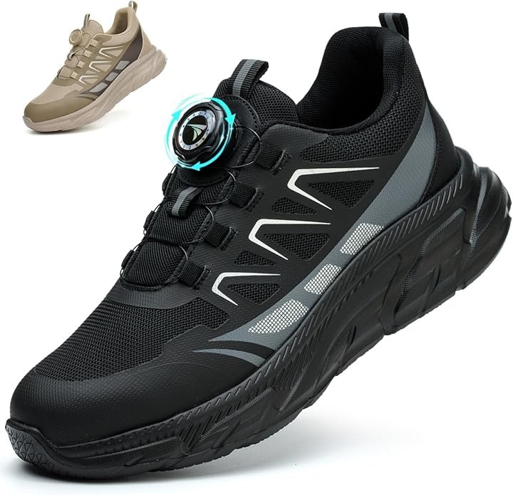 Chaussures de Sécurité Hommes Femmes Légère Baskets de Secruite Antidérapant Chaussure de Travail Embout en Acier Respirantes Chaussure de Chantier