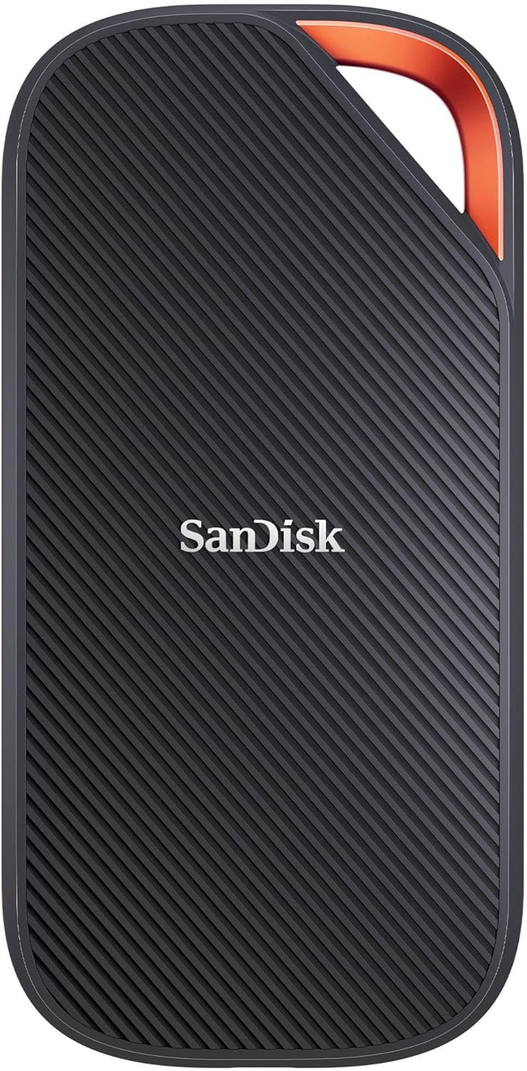 Extreme PRO disque SSD Externe avec USB4, 2 To (jusqu’à 3800 Mo/s en lecture et jusqu’à 3700 Mo/s en écriture, USB-C, USB 3.2, 40 Gbit/s.