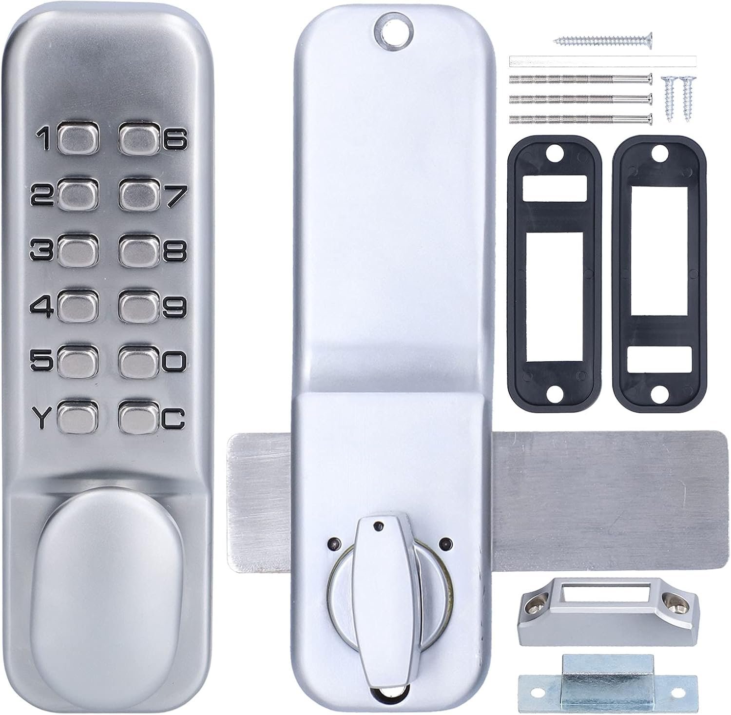 Verrou de porte numérique et serrure combinée mécanique et à code antivol