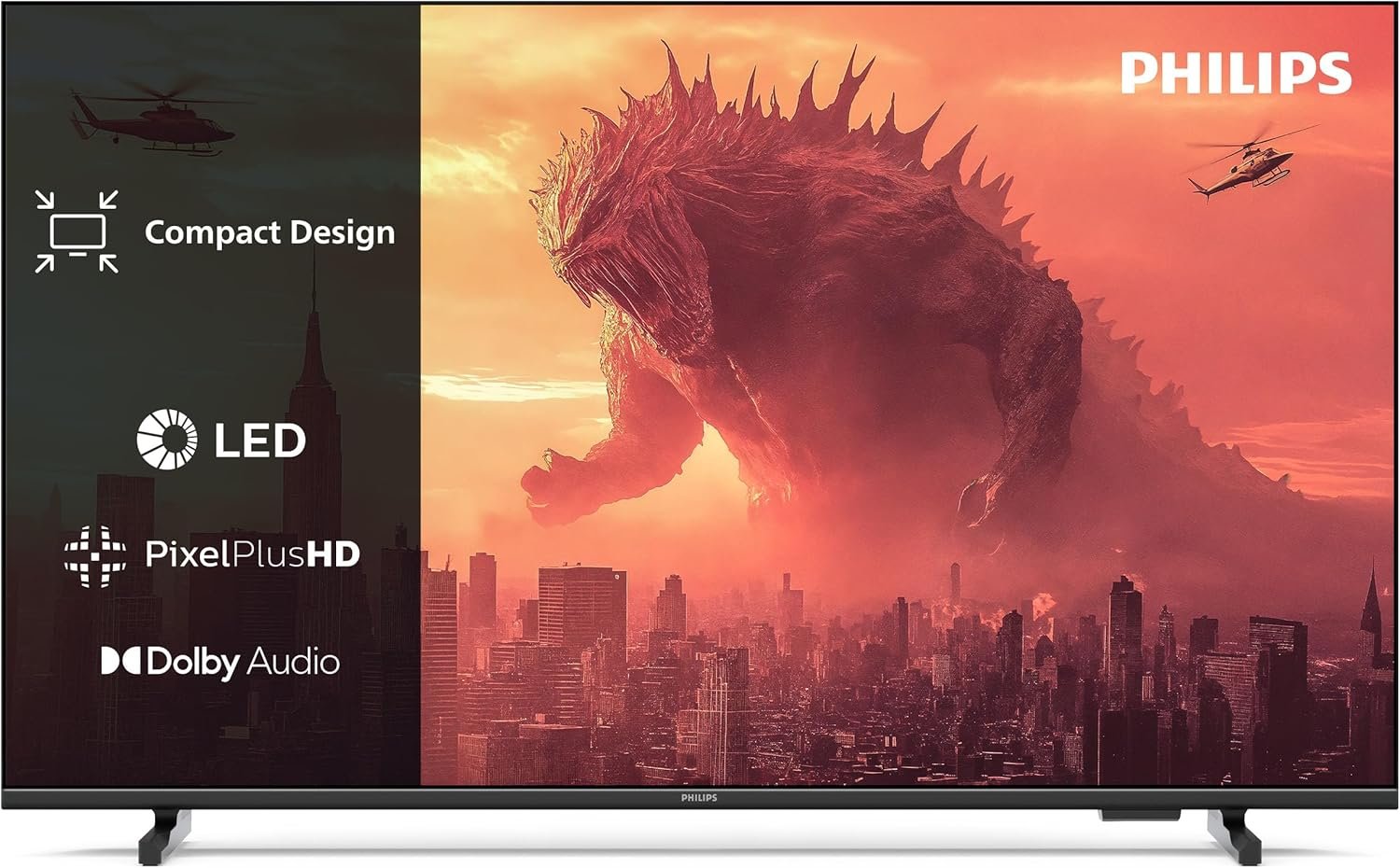 Philips 32PHS5500 FHD LED TV - Écran 32 Pouces avec Pixel Plus, Design Compact et Dolby Audio avec Vocal Boost