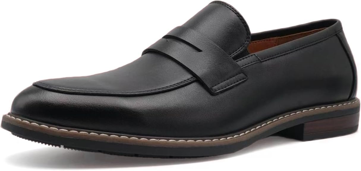 Finishing & Sewing – Mocassins classiques homme en cuir marron, semelle cousue main