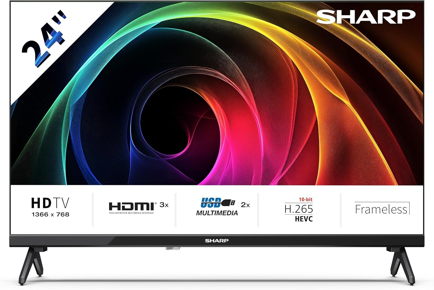 Smart TV, Fire OS8, Contrôle Vocal Alexa, HDR10, MEMC, 60Hz avec 120Hz Game Boost Mode, 2Go+32Go