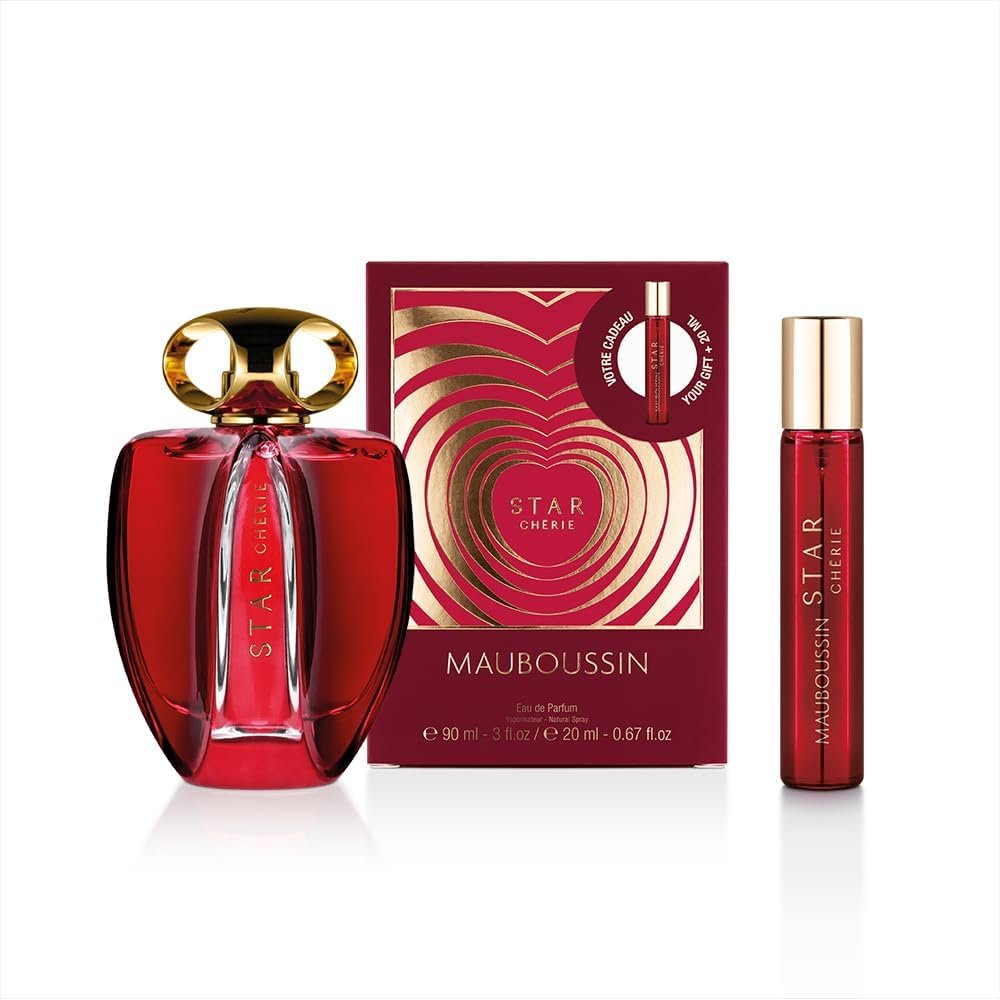 Star Chérie 90ml + 20ml (Travel Spray) - Eau de Parfum Femme - Senteur Florale, Orientale, Fruitée & Gourmande
