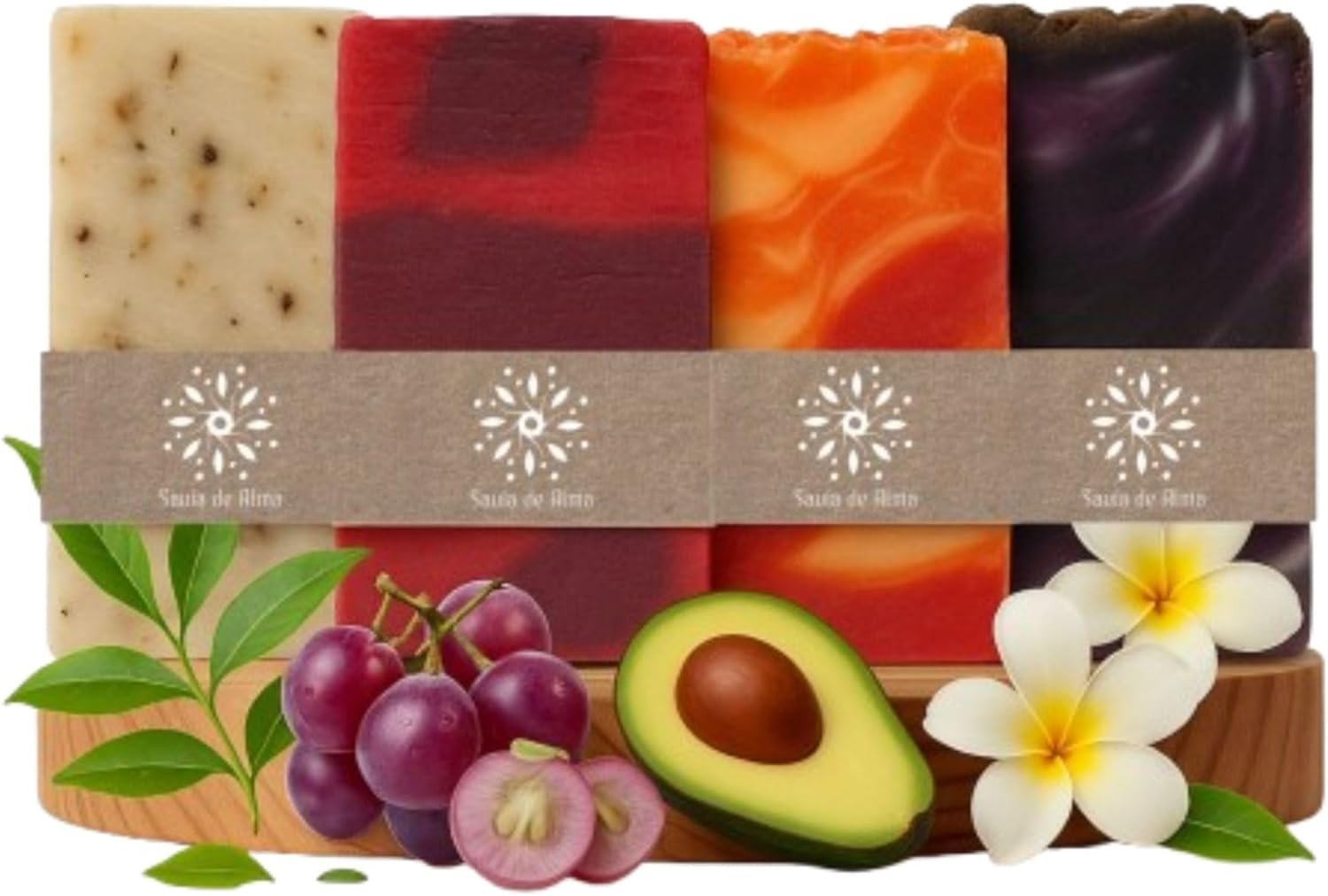 Pack de 4 Savons Artisanaux Naturels