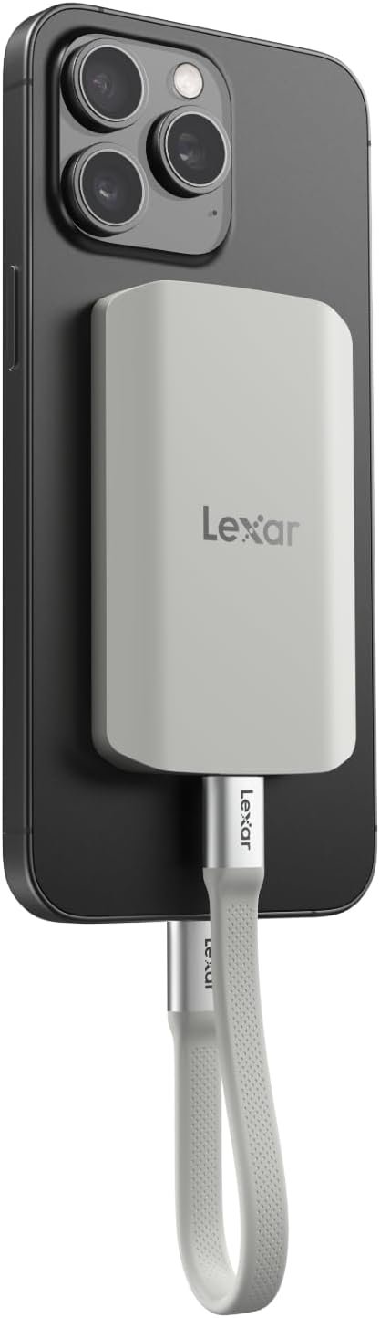 Disque SSD 1To, USB 3.2 Gen2x2 avec jusqu'à 2000 Mo/s en Lecture et écriture, Protection IP65