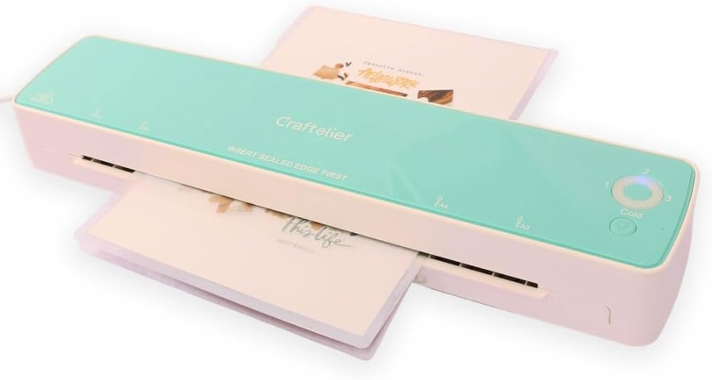 Plastifieuse à Chaud et à Froid et Applicateur de Film, pour Pochettes de 80 à 125 Microns, Scelleuse de Documents Jusqu'à 33 cm