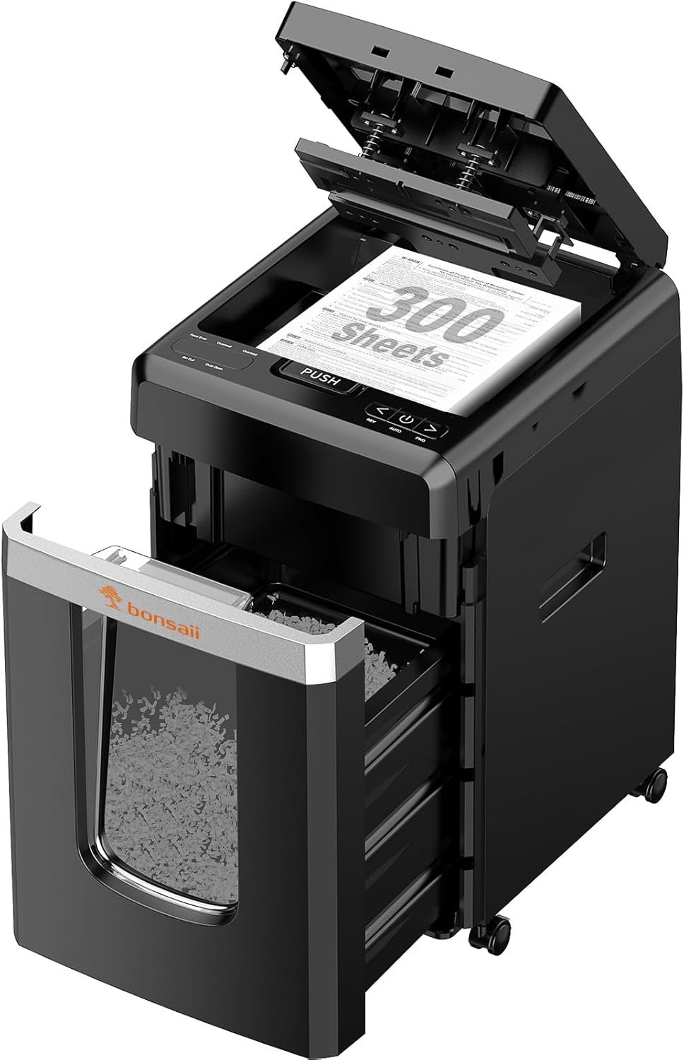 Destructeur de Documents, Micro-Coupe P-4, avec Alimentation Automatique de 300 Feuilles, 60 Minutes de Fonctionnement continu