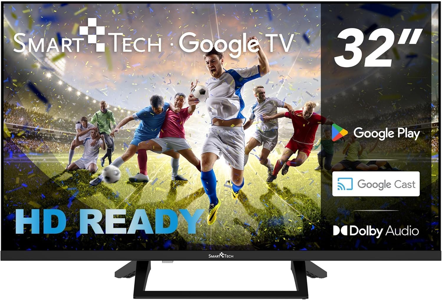 Smart Tech TV LED HD 32" (80 cm) Smart TV Google 32HG01V HDMI, USB, Résolution: 1366 * 768