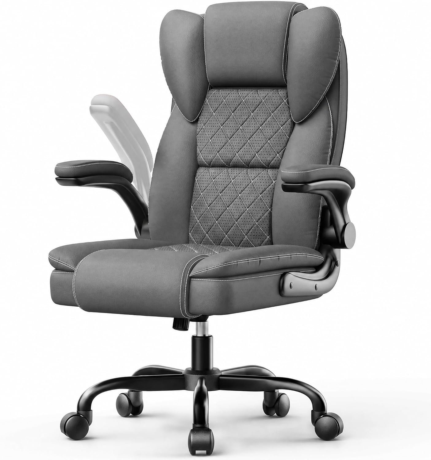 Chaise de Bureau,PU et Hauteur Réglable, Siege Ergonomique