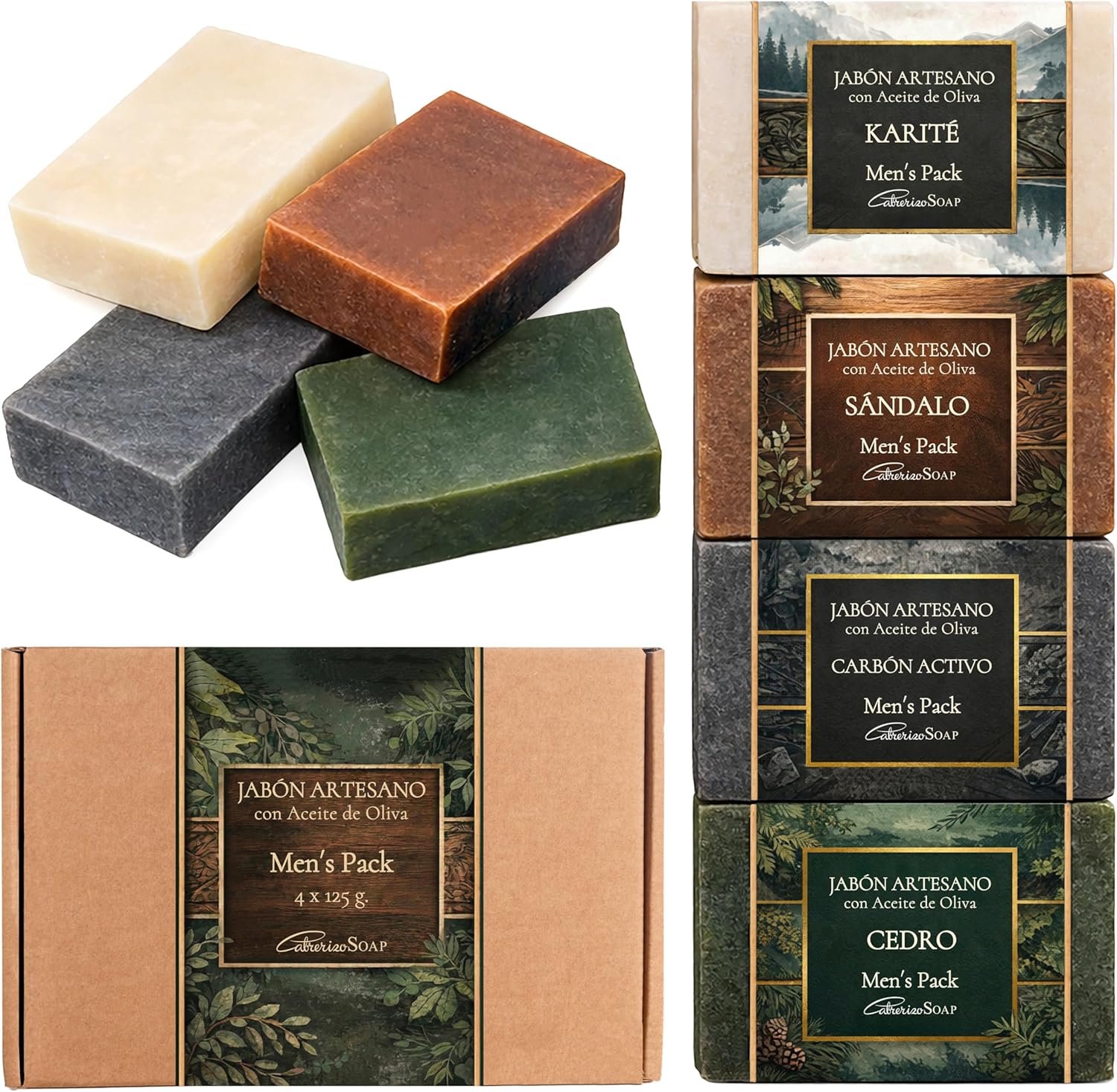 Savons artisanaux avec parfum homme