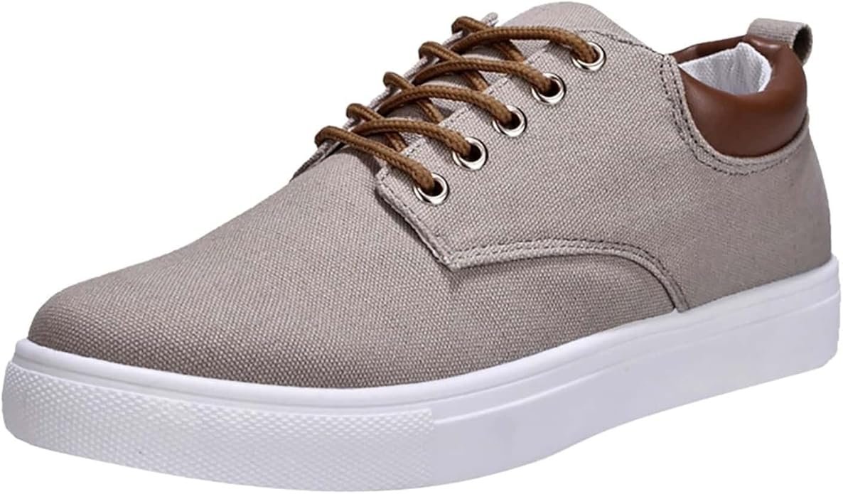 2026 Chaussures basses en toile pour homme Chaussures de randonnée à lacets Mode Chaussures de loisirs