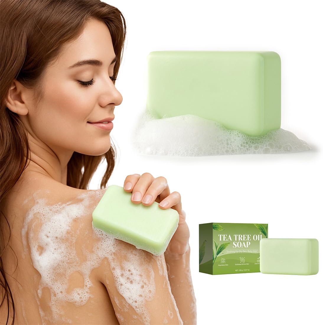 Savon Antifongique Naturel – Arbre à Thé & Huiles Essentielles