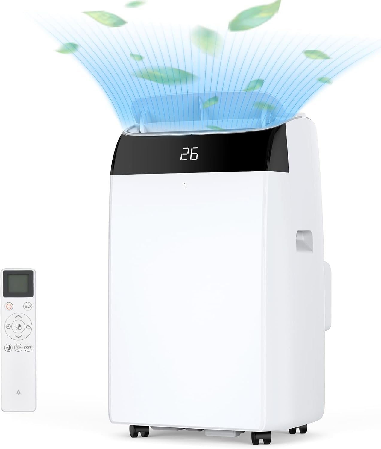 Climatiseur Mobile 12000 BTU 4 En 1 Déshumidificateur 45 l/Jour, Ventilateur, Suivi