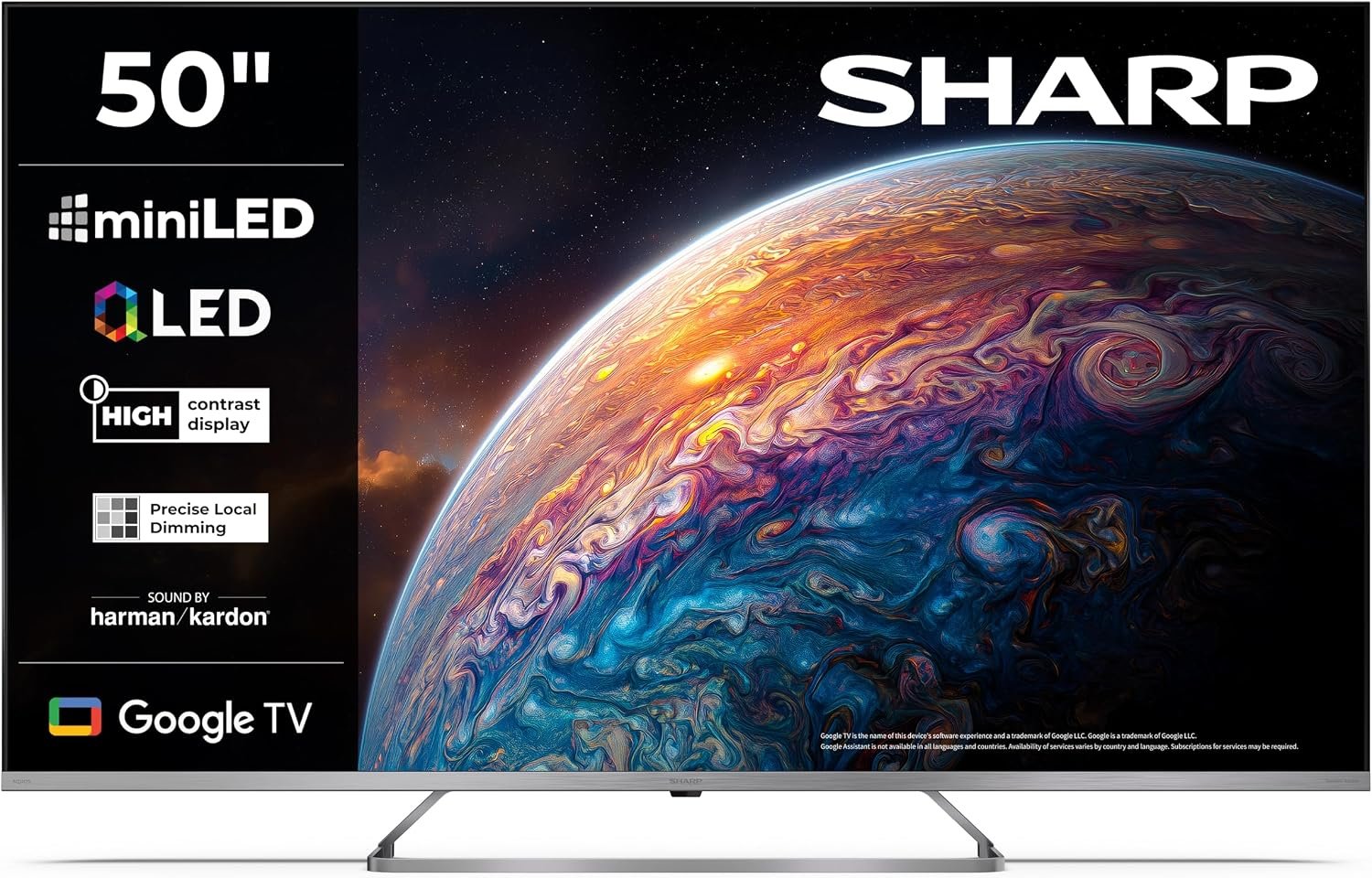 TV Smart 50 Pouces 4K Ultra HD Mini LED QLED Harman Kardon HDMI eARC Dolby Vision Dolby Atmos 50JP7365E