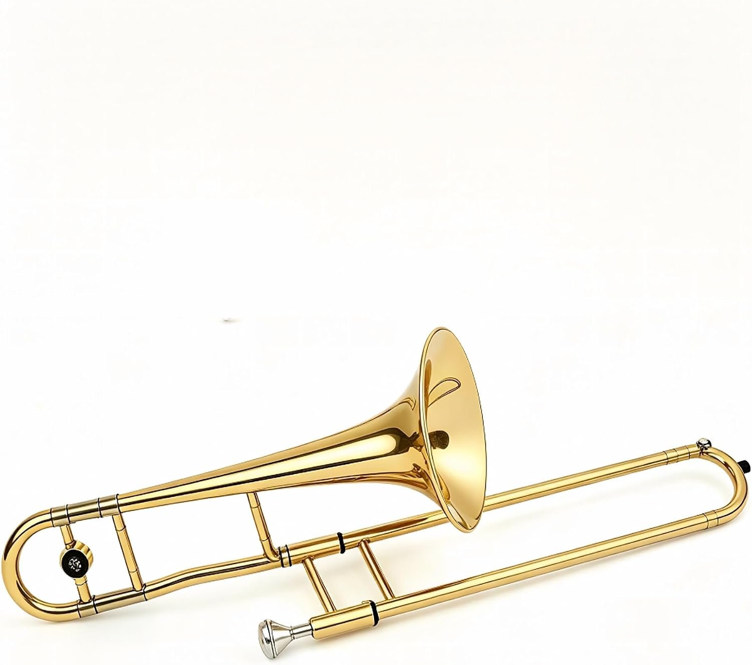 Trombone Alto mi-plat en laiton, Instrument de musique for débutant, trombone laqué doré avec sac de protection