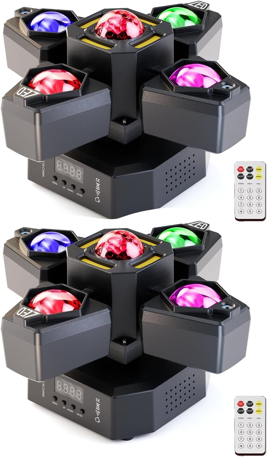 Mini Moving Head 120W Lyre LED Lumière de Scène Tête Mobile avec Télécommande