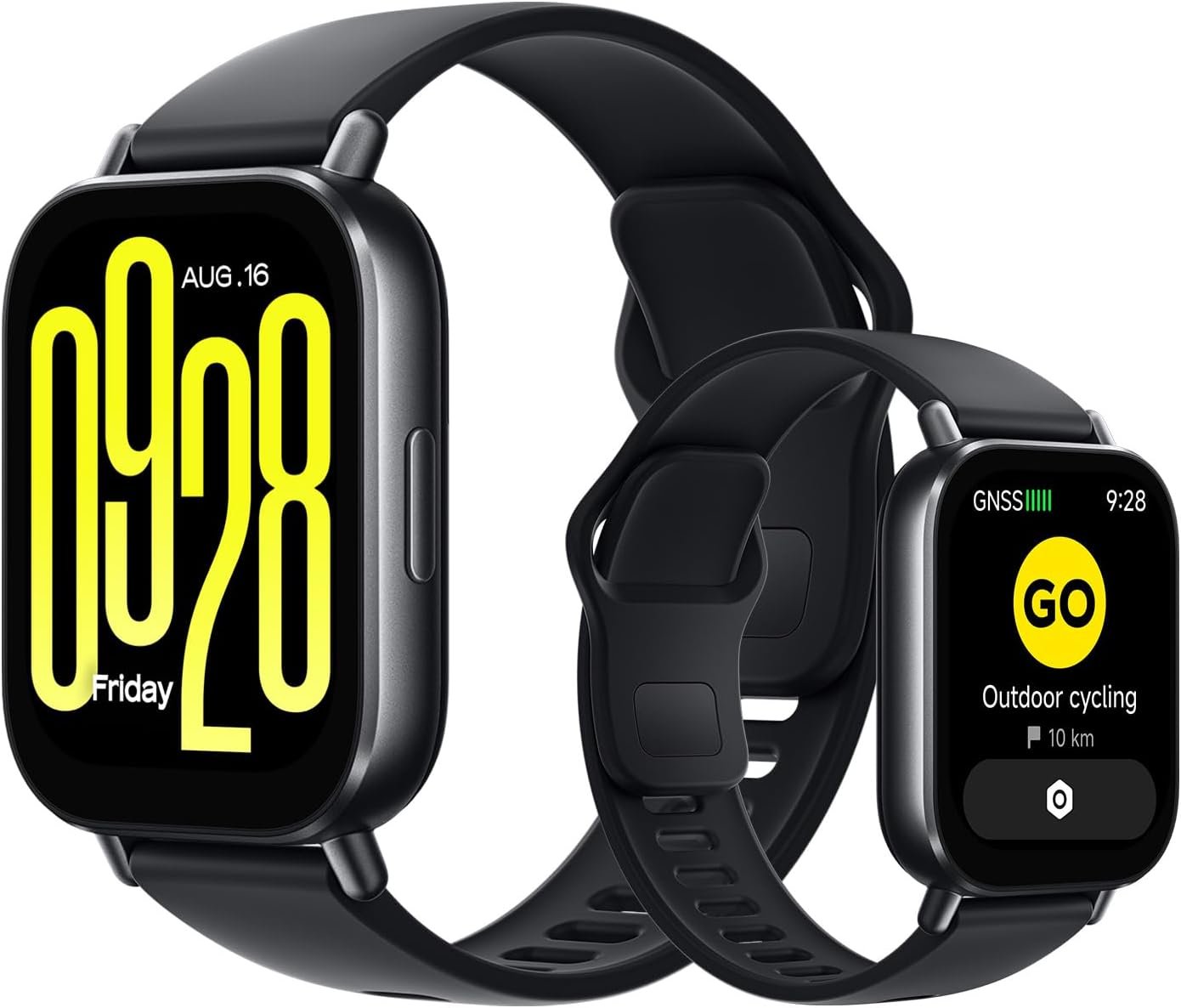 Watch 5 Active – Montre connectée Fitness, écran LCD 51mm, 18j autonomie, appels Bluetooth, 140+ Modes Sport, Suivi du Sommeil, 5ATM, GPS, Android & iOS, Noir