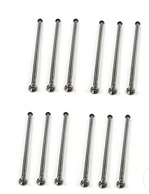 Lot de 12 tiges de poussée 278-5126 pour moteur Caterpillar CAT C4.4 C6.6 C7.1 D3K D4K D5K D5R D6N 320D 330 416 420 426 428 430 432 434 444 914K 910K 930H 950M 962