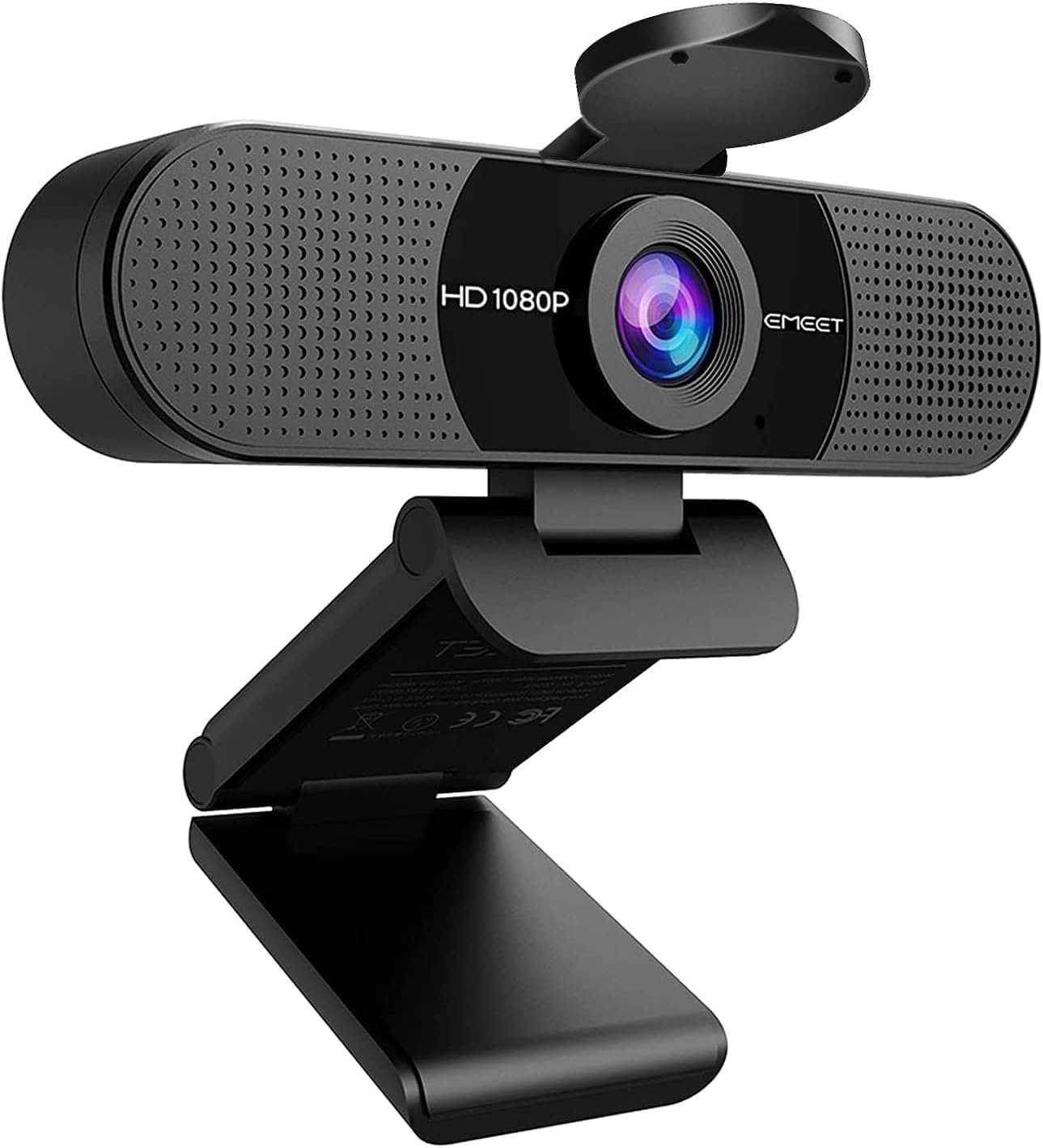 Webcam 1080P- Webcam C960 Full HD avec Double Microphone, Paramètres réglables, Grand Angle 90 ° avec Correction Automatique, Plug & Play, caméra de Streaming pour Linux, Win10, Mac, Youtube