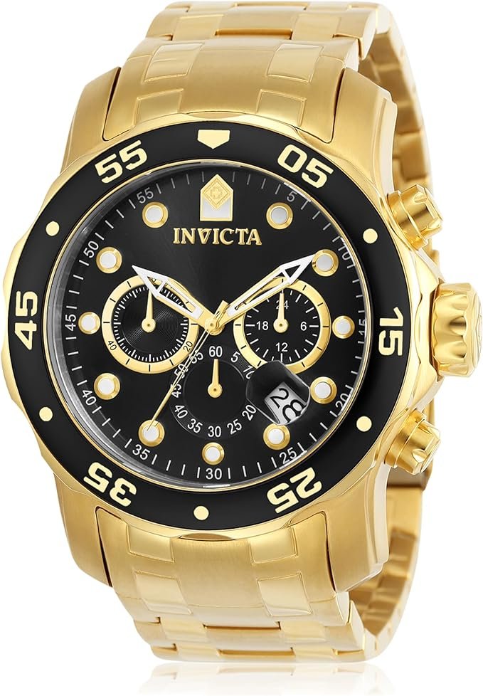 Invicta Pro Diver Montre Homme Mouvement à Quartz en Acier Inoxydable - 48mm