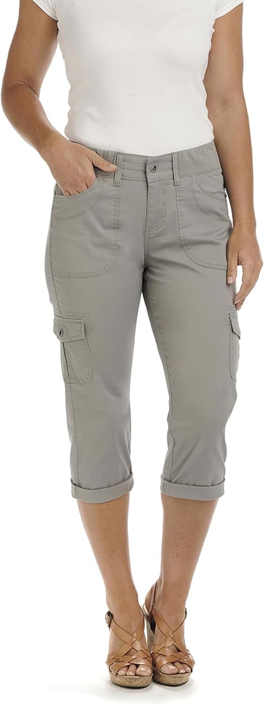 Pantalon Corsaire Austyn en Tricot à la Taille - Femme