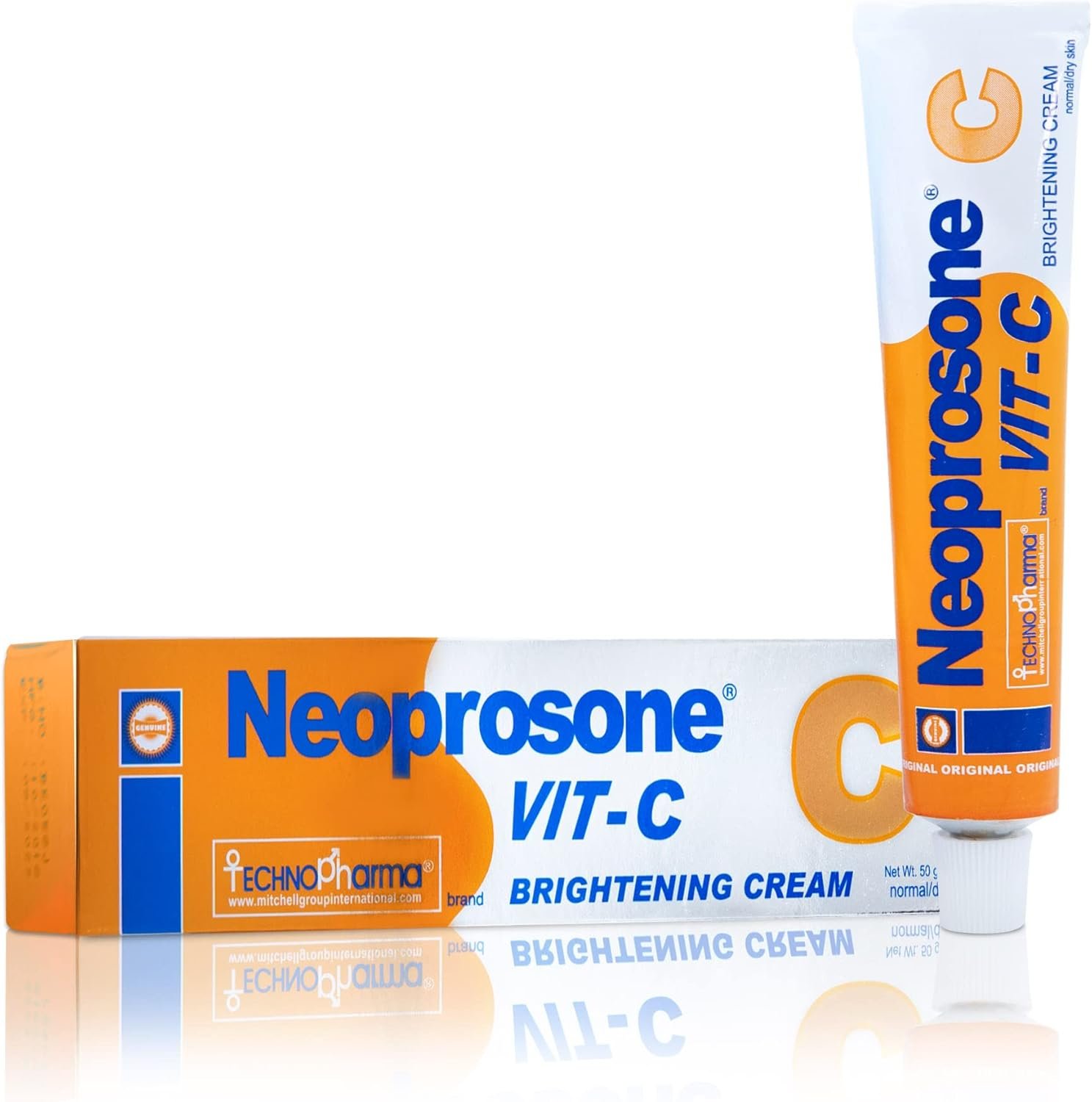 Neoprosone, Crème Éclaircissante pour la Peau | 1.7 fl oz / 50g | Atténue les Taches Sombres sur le Visage, les Aisselles, les Coudes, les Genoux et le Cou