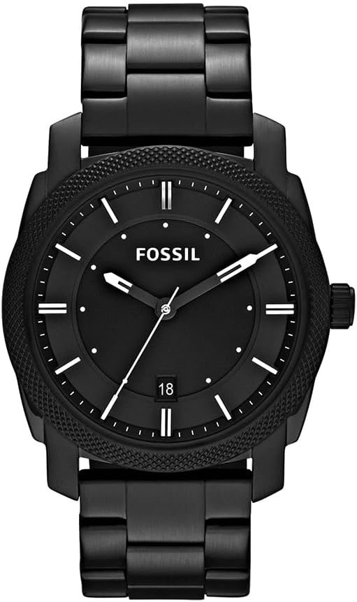 Fossil Montre pour Homme Machine, Taille de boîtier de 42 mm, Mouvement Chronographe à Quartz, Bracelet en Acier Inoxydable