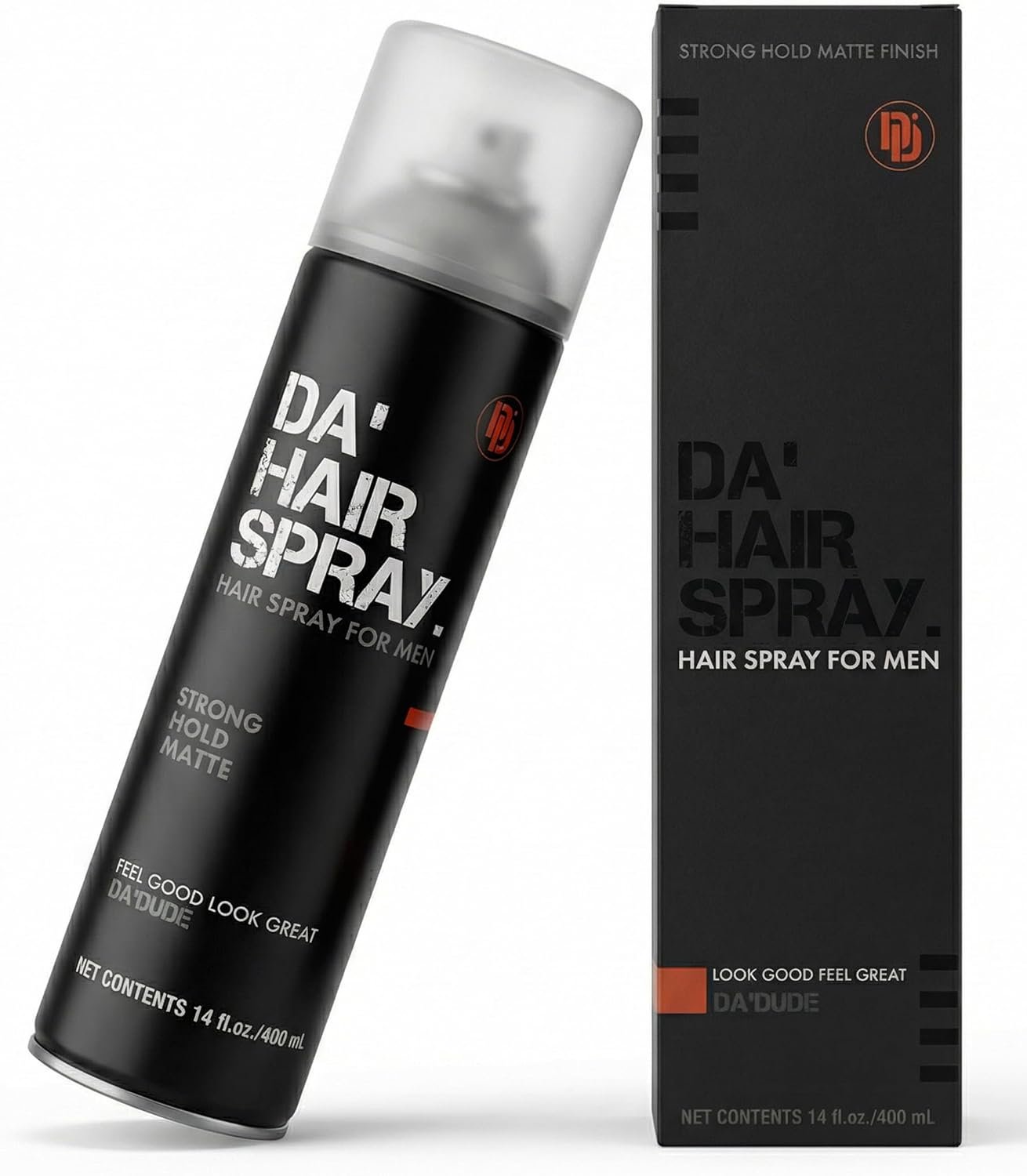 Hairspray Laque Mate pour Homme 400ml, Fixation Extra Forte 8+ Heures, Tenue Professionnelle Sans Figer