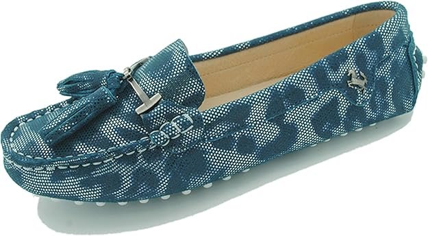 Loafers Mocassins Plats à Glands et à Frange