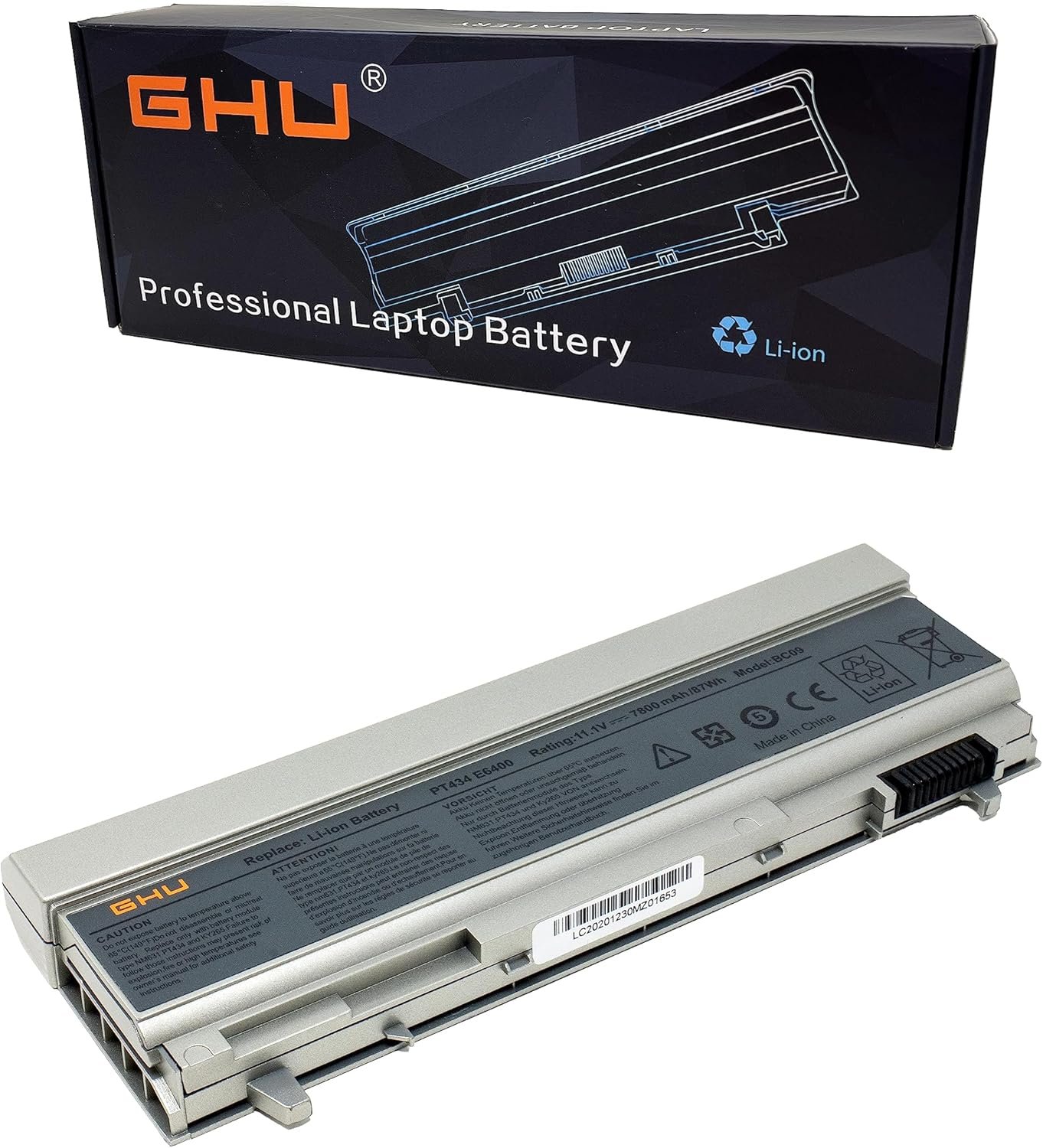 Batterie de remplacement 87 Wh pour Dell Latitude E6400 / E6410 / E6500 / E6510 – Compatible KY265, KY266, PT434, PT435, PT436, 4M529, KY477 – Références 312-0748, 312-0749, W0X49F et W1199