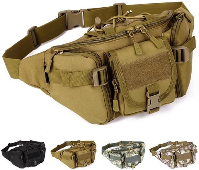 Tour de Taille Tactique Portable Fanny Militaire Armée Sac Banane Sac Banane pour Cyclisme Camping Randonnée Chasse Pêche ( Taille : S)
