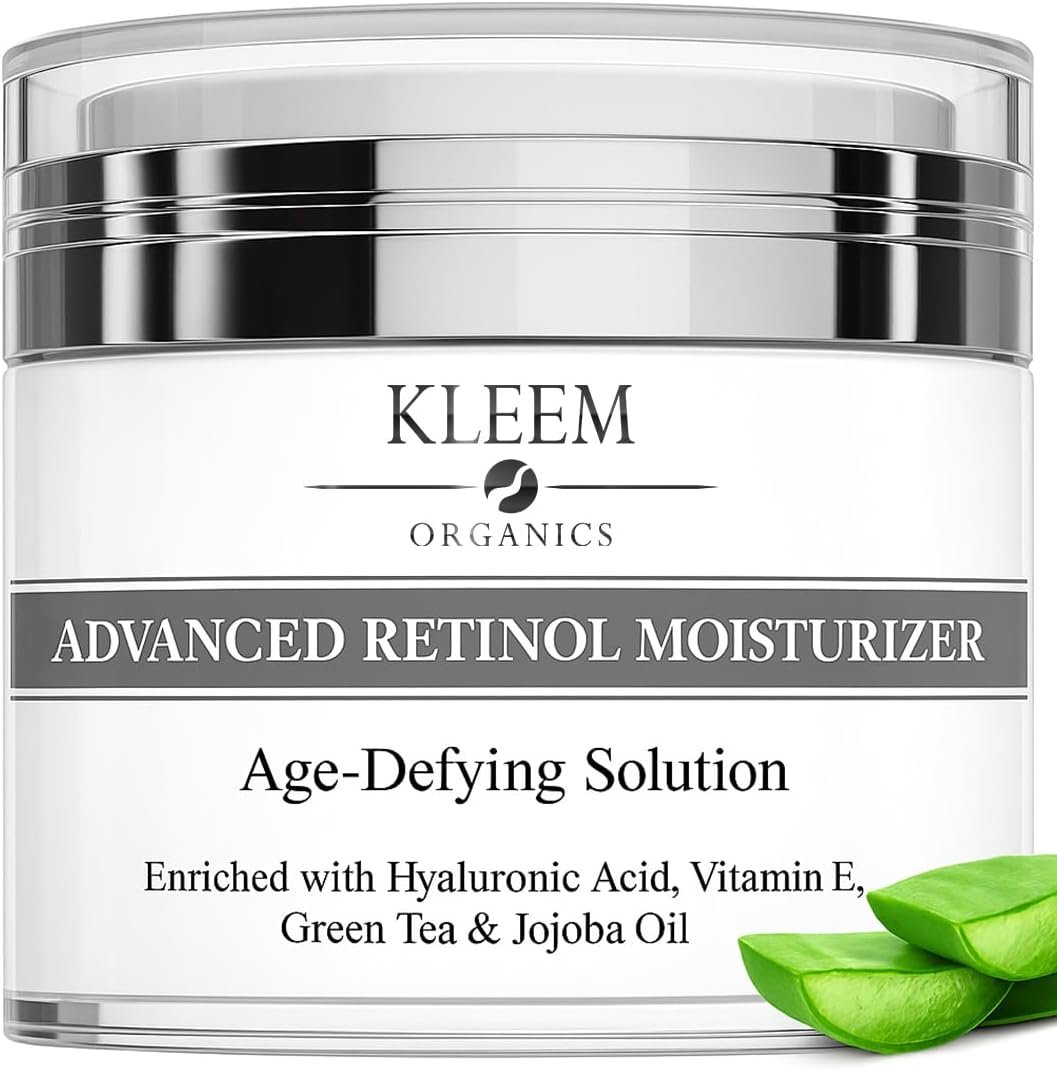 Creme Hydratante Visage Nuit Bio avec Rétinol el Acide Hyaluronique | Creme Anti Rides Femme et Anti Taches - Raffermissant & Éclaircissant - 50 ml |100% GARANTIE