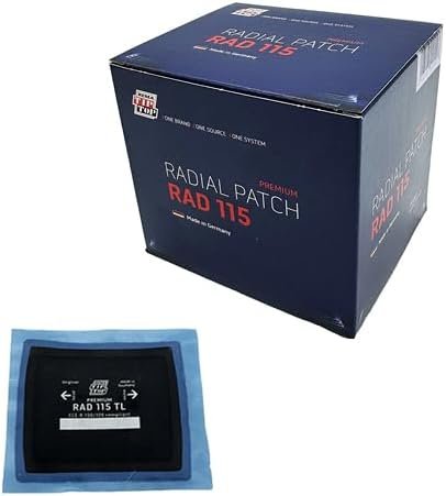 REMA TIP TOP RAD115 Radial Tire Patches – 3-1/2” x 3" Self-Vulcanizing Flat Tire Universal Repair Patches – 20 Count