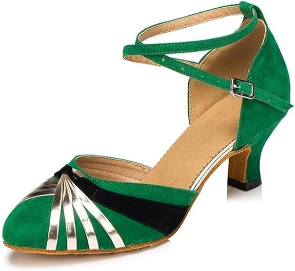 Talon en Daim Vert 5 Cm