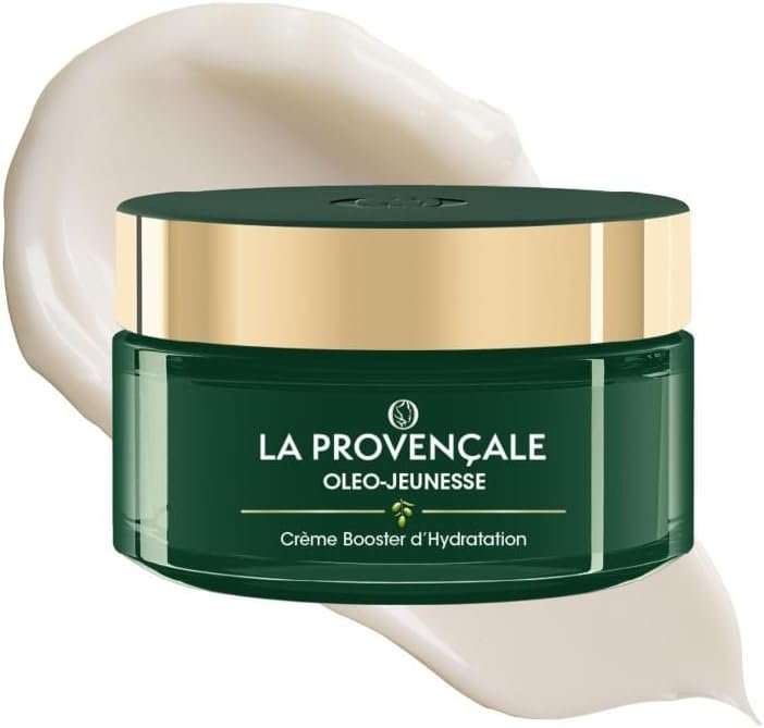Crème Booster d'Hydratation Anti-âge Certifiée Bio - Omégas d'huile d'Olive verte & Acide hyaluronique - Tous types de peaux - Efficacité Prouvée - 50 ml