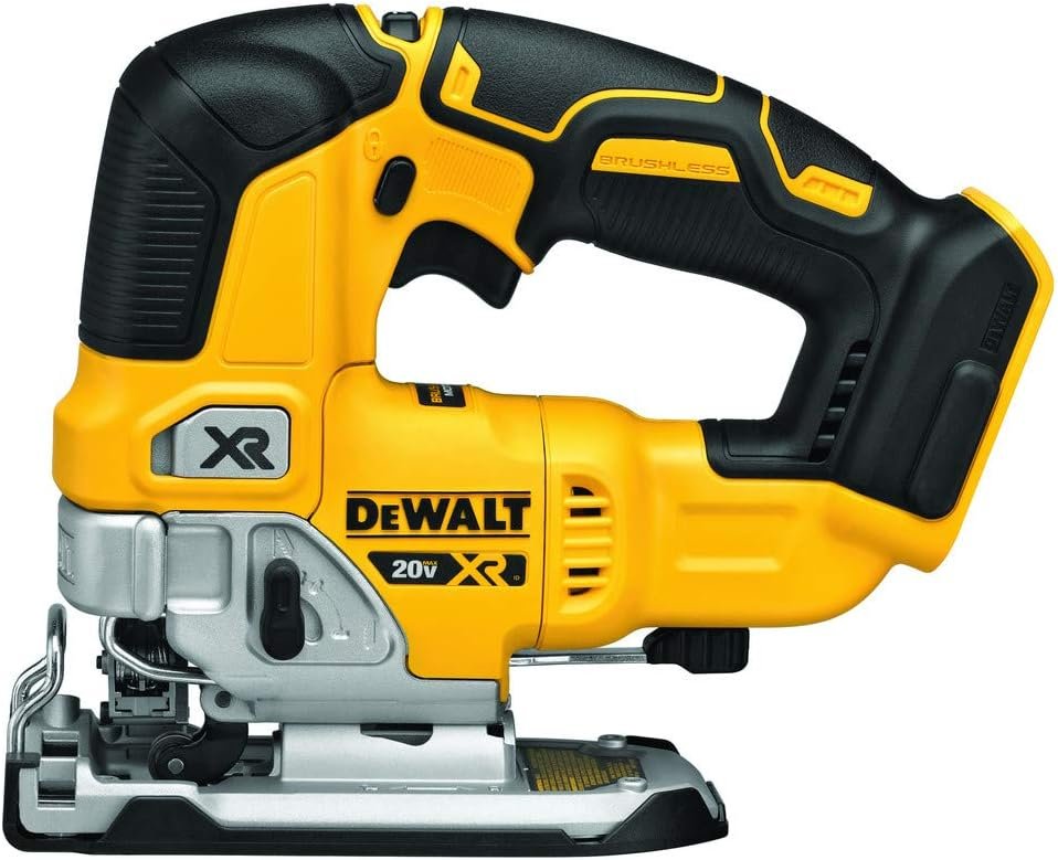 DEWALT 20V MAX XR Jig Saw, 3,200 Blade Speed, Cordless, Brushless Motor, LED Light, Bare Tool Only (DCS334B)