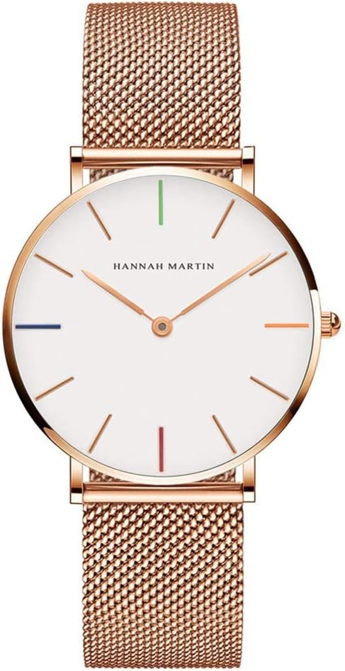 Montre pour Femme Quartz Analogique Étanche Acier Inoxydable