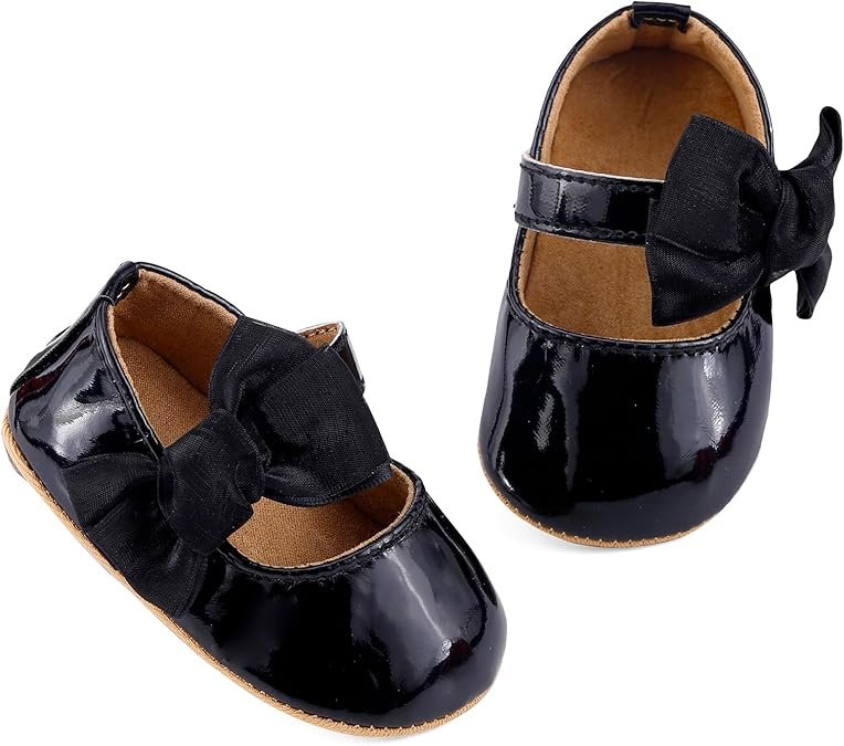 Ballerine Bébé Chaussure Premier Pas pour Bébé Fille Chaussures Mary Jane Antidérapant
