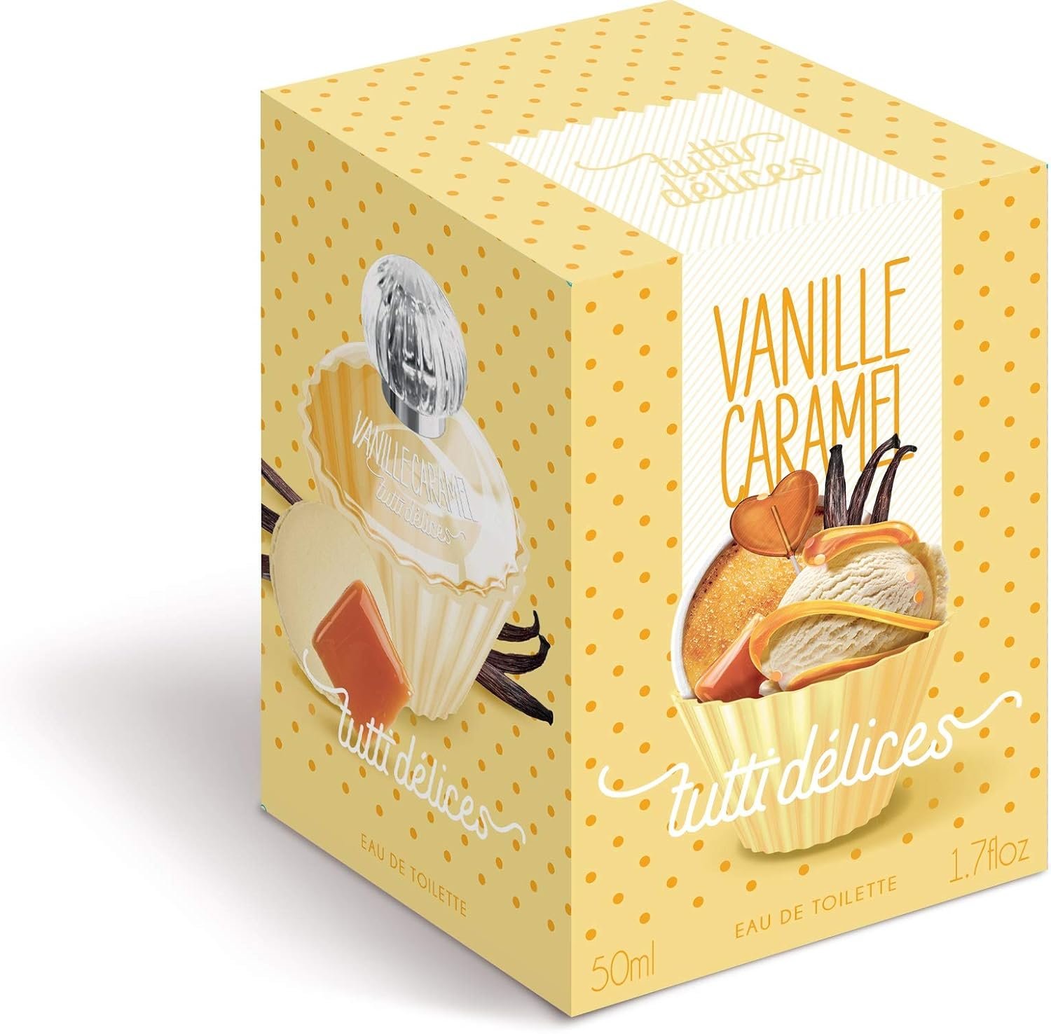Eau de toilette pour femme VANILLE CARAMEL 50 ml flacon (1.7 fl.oz.) - Parfum sucré pour femmes de CORANIA