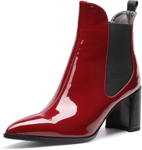 Femme Bottines Bloc Heel Bottes Chelsea 7.5CM Heels