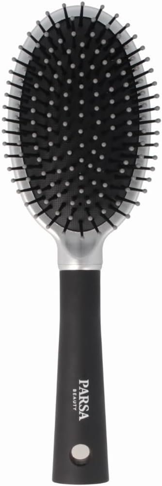 brosse cheveux (argent) – Brosse a cheveux pour tous types de cheveux – Ergonomique, pratique, sans tiraillements, effet massage – Idéale pour le coiffage quotidien