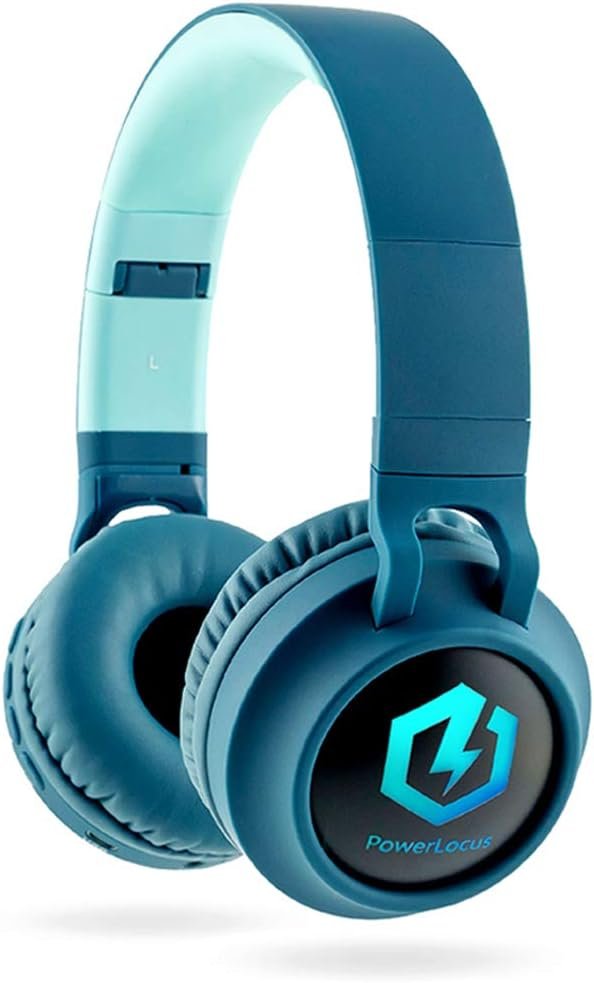 Casque Enfant Bluetooth, Casque Audio sans Fil pour Enfants, Bluetooth 5.0 Confortable Pliable Casque avec Micro intégré, Volume limité à 85db, Réglable, Micro SD Carte Slot, Lumières LED
